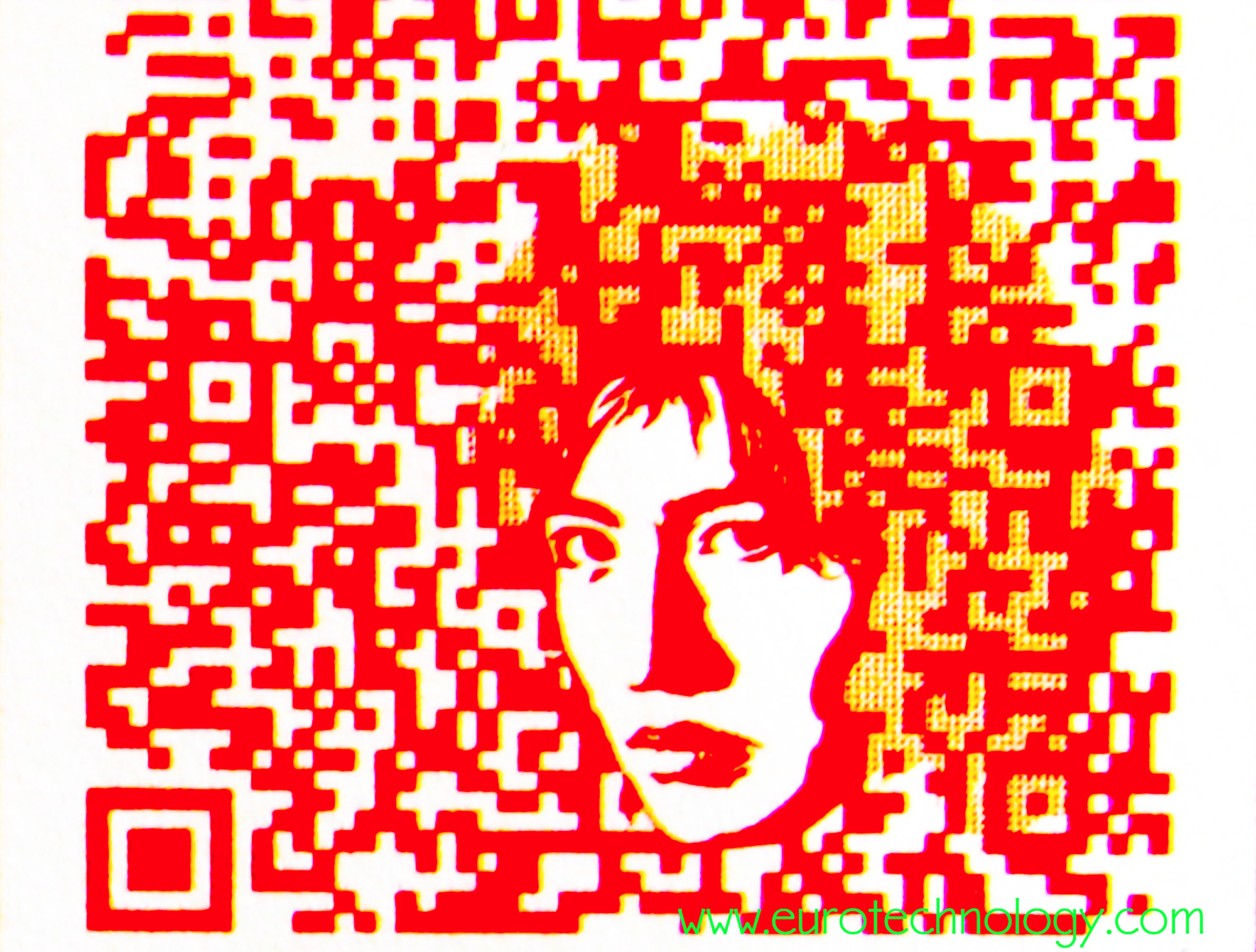 Customized QR code using in-built redundancy to display color and embedded graphics